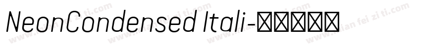 NeonCondensed Itali字体转换